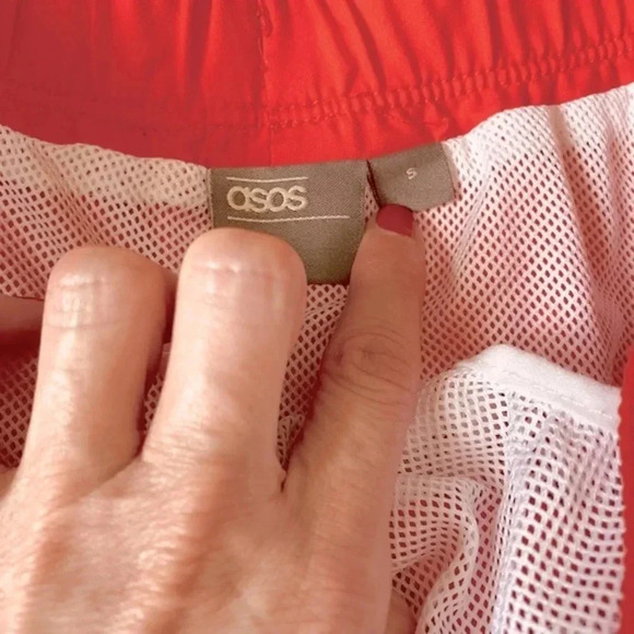 ASOS Orange Swim Men’s Drawstring Swimming Shorts Size Small - Picture 6 of 11